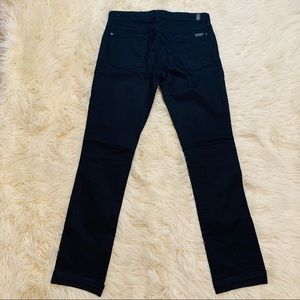 NWOT 7 For All Mankind black denim straight leg jeans